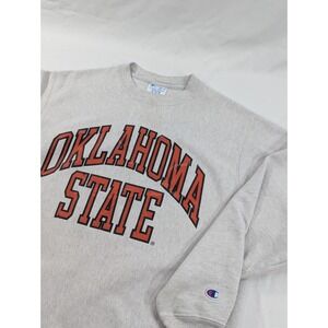 Oklahoma‎ State Cowboys Sweatshirt Mens Medium Champion Reverse Weave Crewneck